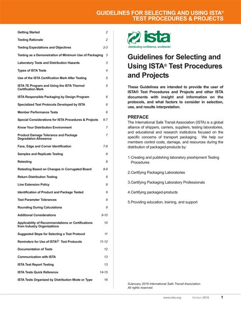drop test standards|Guidelines for Selecting and Using ISTA Test Procedures and .